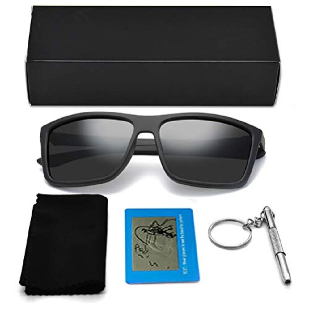 Polarized Rectangular Sunglasses Uv400 Protection… - image 8